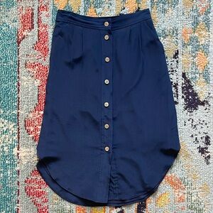 Madewell button front skirt size XS